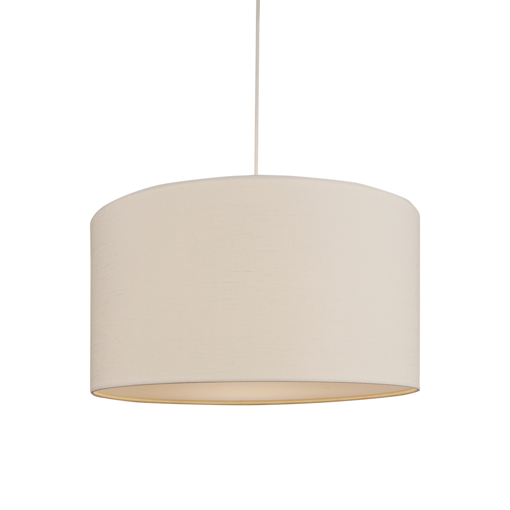 Soft Ø60 Hvid/sand loftslampe Fra Belid - Soft pendellampe er en stilfuld lampe med en bl&oslash;dt afrundet form, der skaber et varmt og behageligt lys.