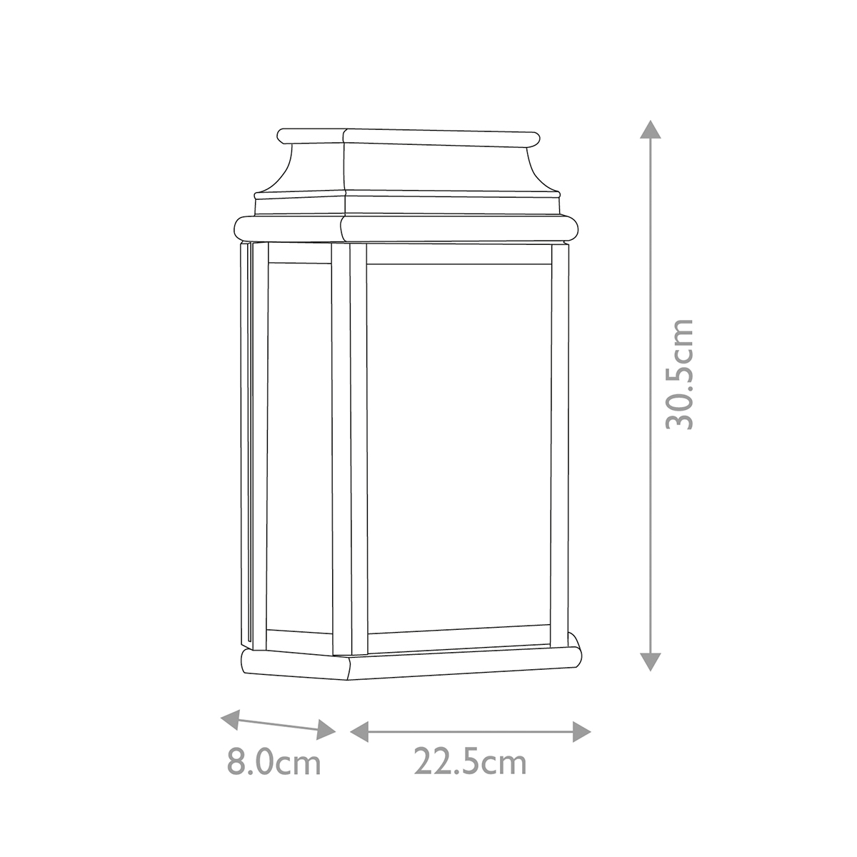 St Martins 30cm Antik messing udendørslampe Fra Elstead Lighting - Tillverkad av massiv m&auml;ssing och klart glas, erbjuder den en robust och h&aring;llbar konstruktion som utvecklar en vacker patina &ouml;ver tid.