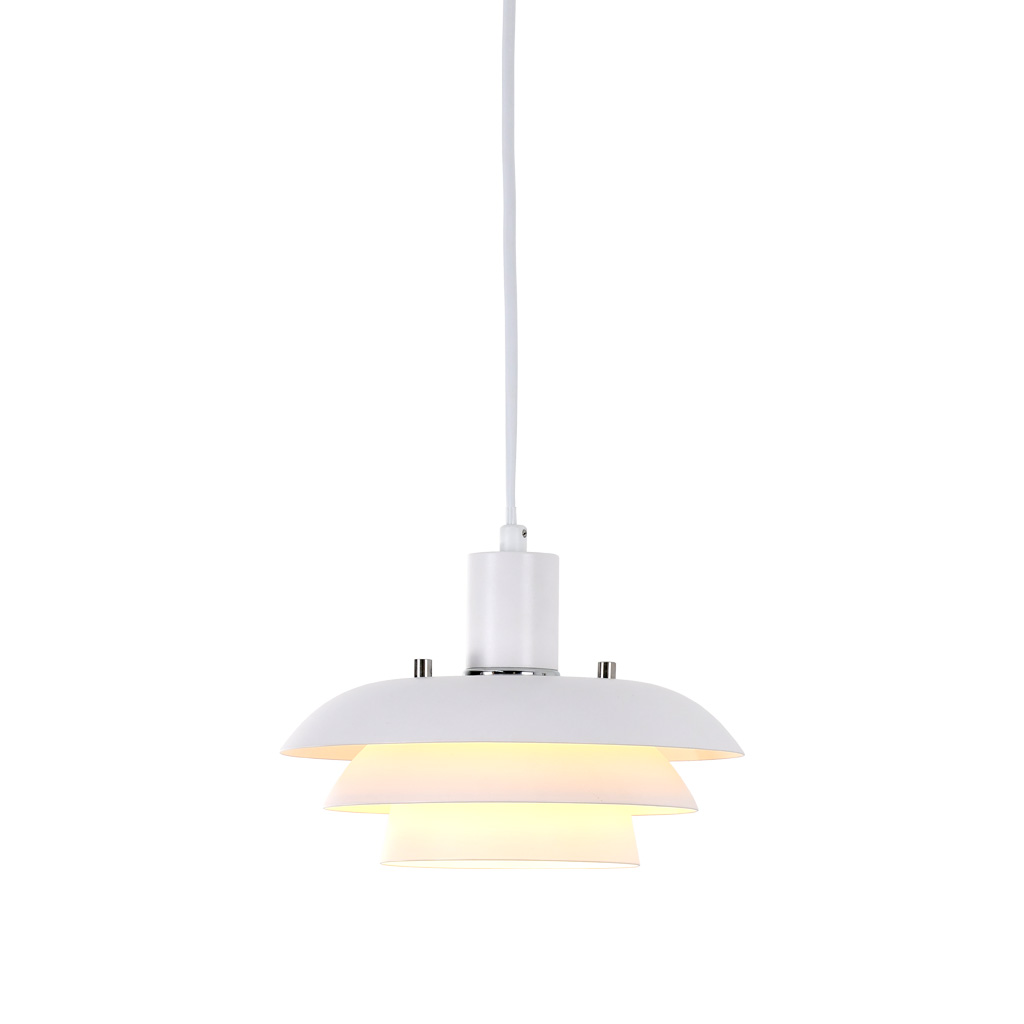 Stealth Ø20 Hvid vindueslampe Fra Nordic Lighting - For at g&oslash;re det nemt for dig at tilpasse udseendet, leveres Stealth med to s&aelig;t detaljer: drejeknapper og ring i b&aring;de kromfinish og hvid finish.