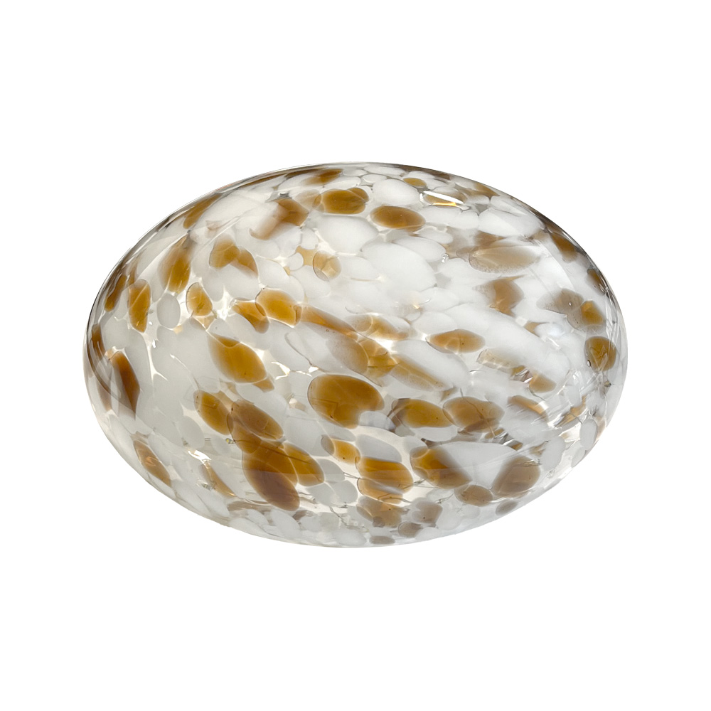 Sten 15cm Brun/Hvid bordlampe Fra Pixie Design - Stenlampen fra Pixie Design har et smukt design med en marmoreret overflade i brun og hvid.