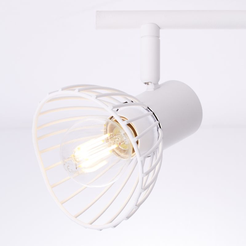Elhi 2 Hvid spotlight Fra Brilliant - Lampen kan monteres både i loftet og på væggen, og de justerbare lampehoveder gør det nemt at rette lyset mod detaljer eller at oplyse hele rummet.