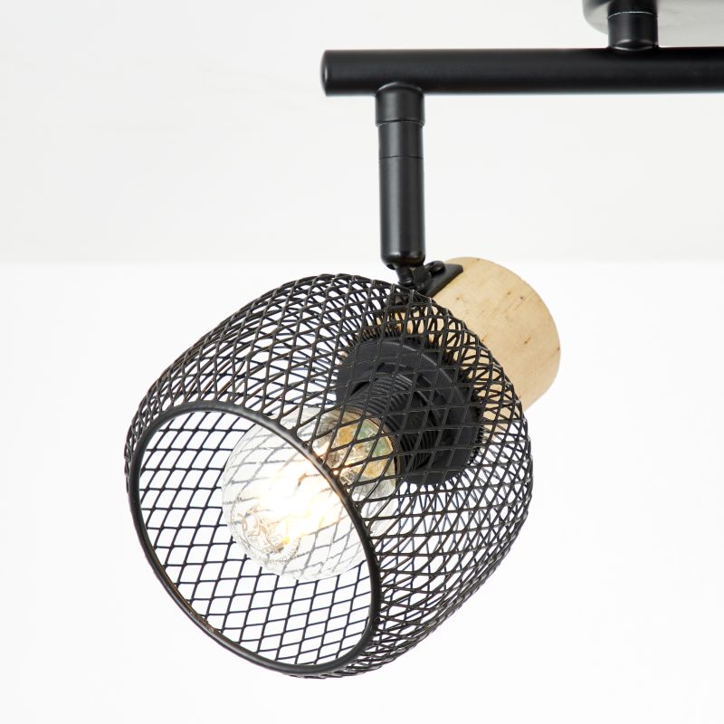 Giada 2 Sort spotlight Fra Brilliant - Lampen kan monteres både i loftet og på væggen og har justerbare lampehoveder, der giver dig mulighed for at rette lyset derhen, hvor det er nødvendigt - fra at fremhæve detaljer til at oplyse hele rum.