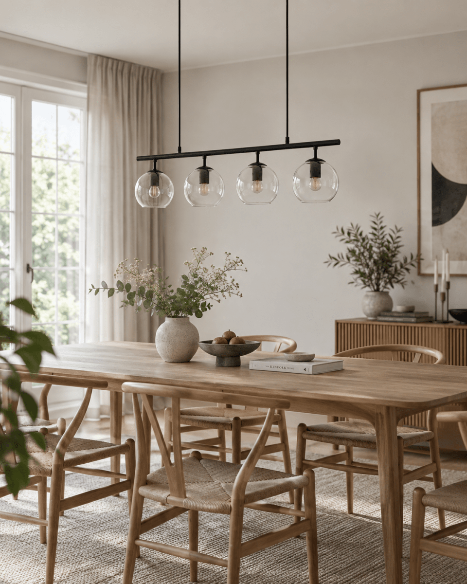 Globi 4 78cm Sort/gennemsigtig loftslampe Fra Nordic Lighting - Globi bliver et dekorativt blikfang, der passer lige godt i moderne hjem som i mere klassiske milj&oslash;er.