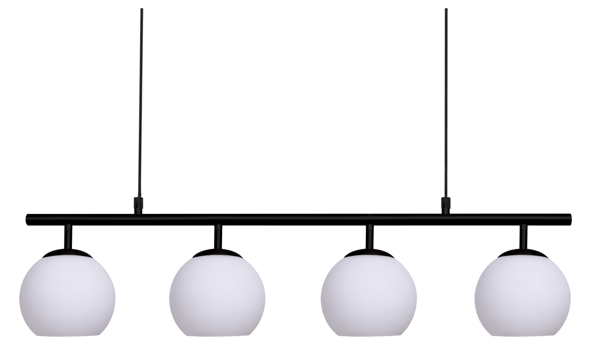 Globi 4 78cm Sort og hvid loftslampe Fra Nordic Lighting - Globi bliver et dekorativt blikfang, der passer lige godt i moderne hjem som i mere klassiske milj&oslash;er.