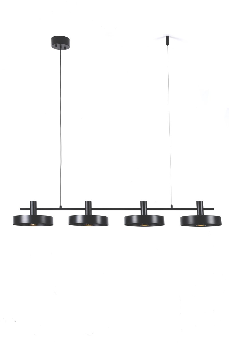 Birillo 130cm Sort loftslampe Fra Nordic Lighting - Birillo er en moderne metalpendellampe med et stilfuldt og grafisk design.