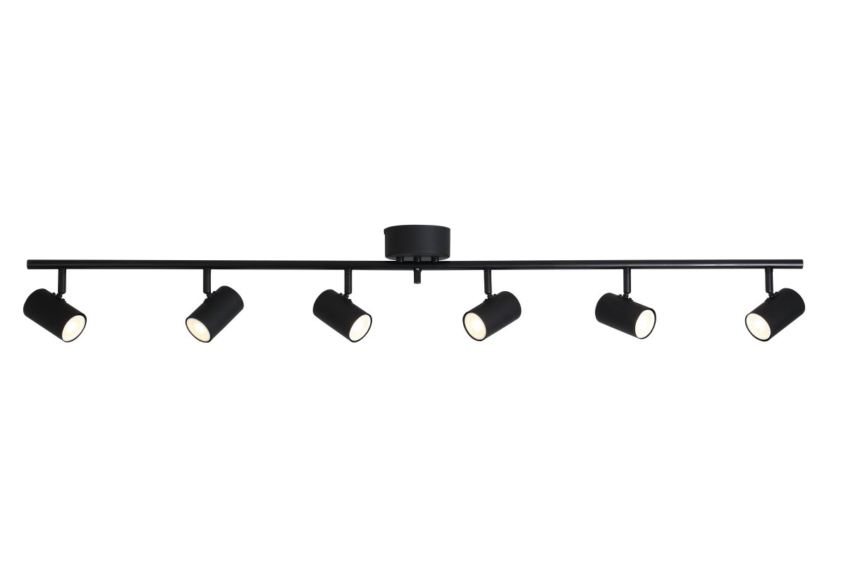 Omega 6 Sort spotlight Fra Nordic Lighting - Omega er en klassisk spotlight med et tidl&oslash;st design i sort metal.