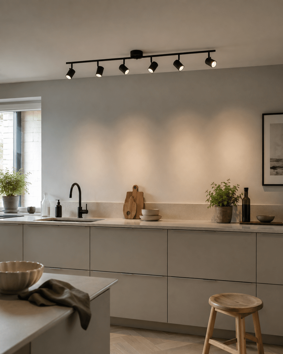 Omega 6 Sort spotlight Fra Nordic Lighting - Omega er en klassisk spotlight med et tidl&oslash;st design i sort metal.