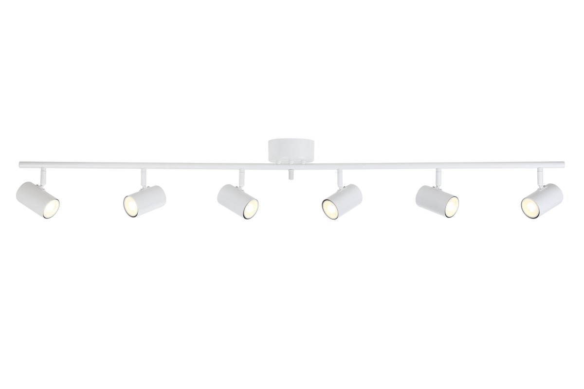 Omega 6 Hvid spotlight Fra Nordic Lighting - Omega er en klassisk spotlight med et tidl&oslash;st design i hvidmetal.