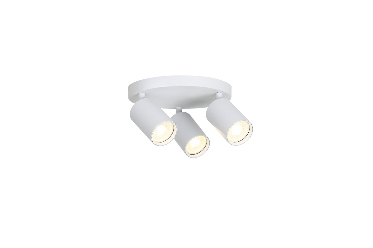 Crux 3 Hvid spotlight Fra Nordic Lighting - Crux er en stilfuld spotlight med et tidl&oslash;st design i hvidmetal.
