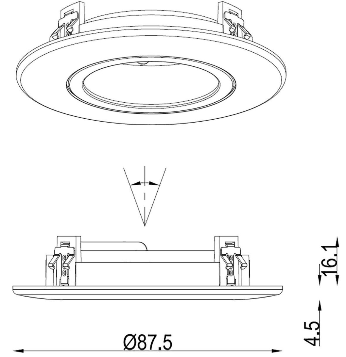 Tenny Dekorring Guld Fra Designlight - Dekoration i en skinnende guldfinish, der giver dig mulighed for at udskifte fronten p&aring; "Tenny"-armaturet.