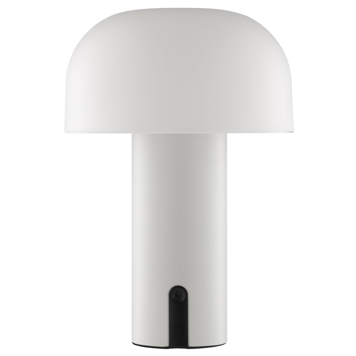 Mattis 20cm Cremet hvid bærbar Fra Brilliant - Mattis er en stilfuld og b&aelig;rbar bordlampe, der kombinerer moderne design med praktisk funktion.