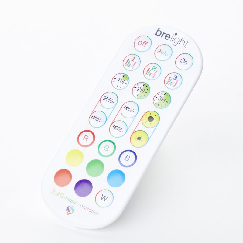 Neele 50cm Hvid bordlampe Fra Brilliant - Med RGB LED har du adgang til en bred vifte af farver og effekter, så du nemt kan tilpasse lyset til dit humør og din lejlighed.