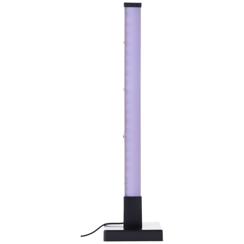 Neele 50cm Sort bordlampe Fra Brilliant - Med RGB LED har du adgang til en bred vifte af farver og effekter, s&aring; du nemt kan tilpasse lyset til dit hum&oslash;r og din lejlighed.