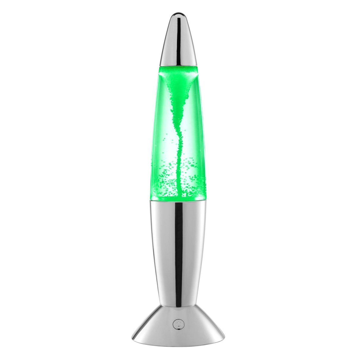 Stormlight 36cm Krom børnelampe Fra Brilliant - Stormlight er en dekorativ, bærbar bordlampe, der kombinerer det klassiske retrodesign af en lavalampe med en fascinerende tornadoeffekt.