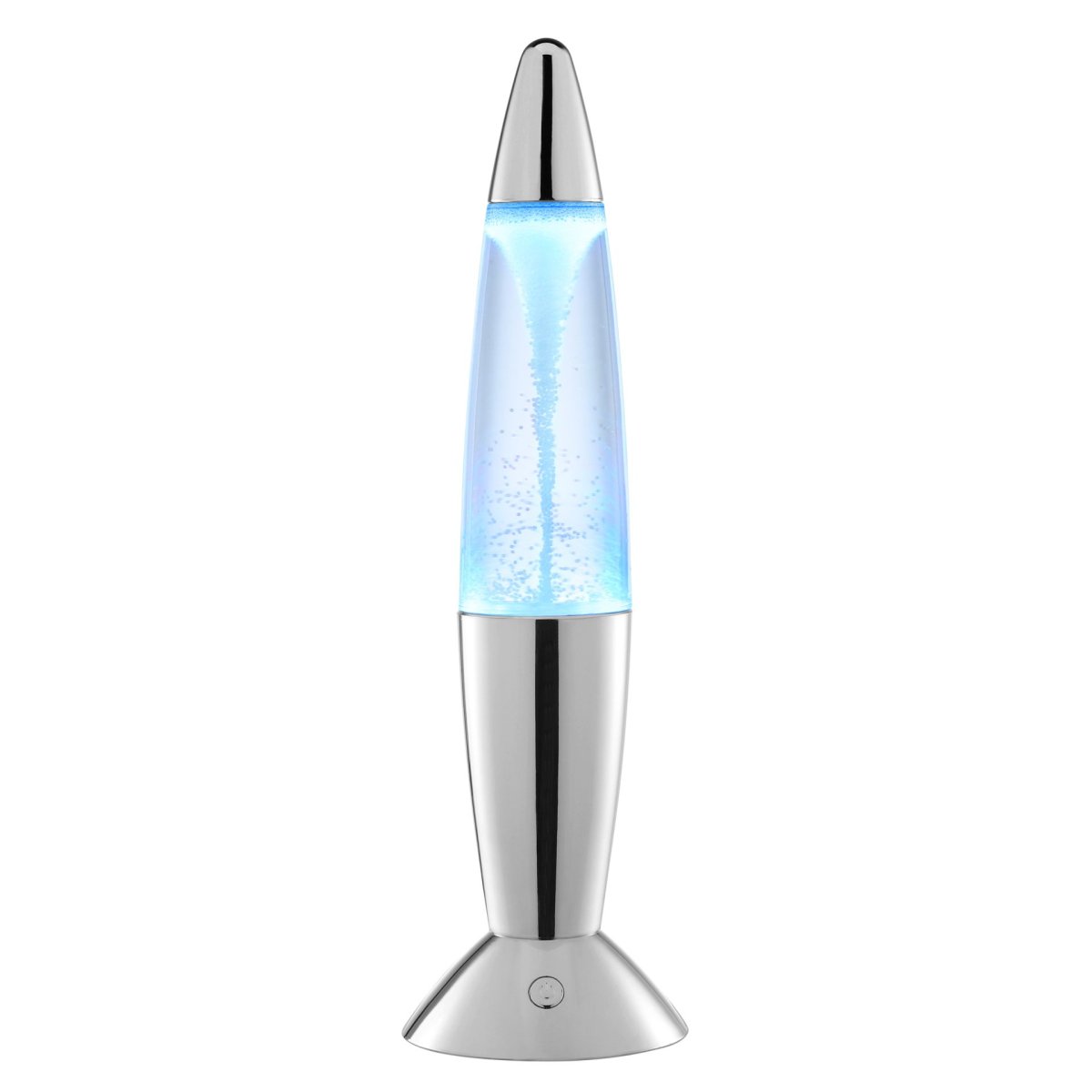 Stormlight 36cm Krom børnelampe Fra Brilliant - Stormlight er en dekorativ, bærbar bordlampe, der kombinerer det klassiske retrodesign af en lavalampe med en fascinerende tornadoeffekt.