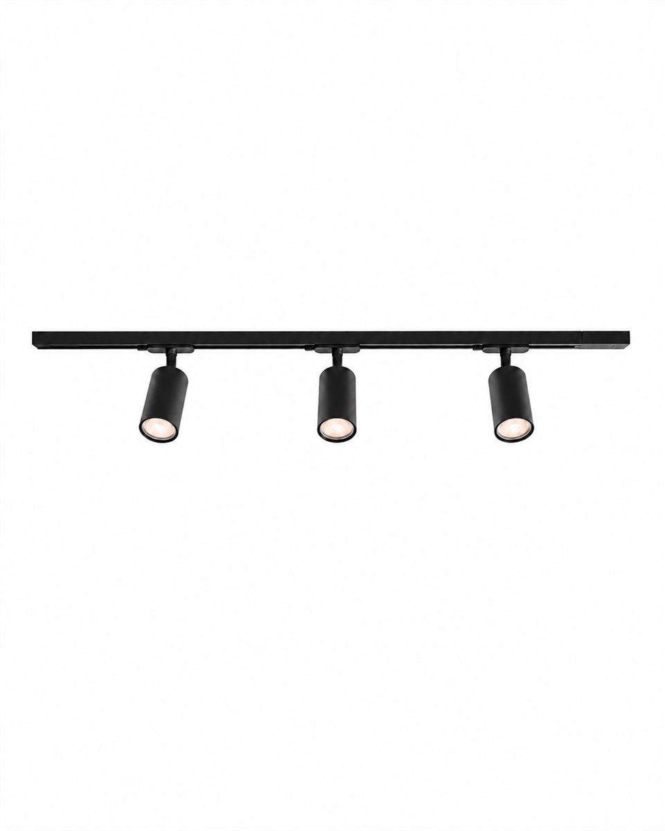 Forma 3-sæt Sort Fra Nordic Lighting - Pakken indeholder:1 m skinne, 1 stk.