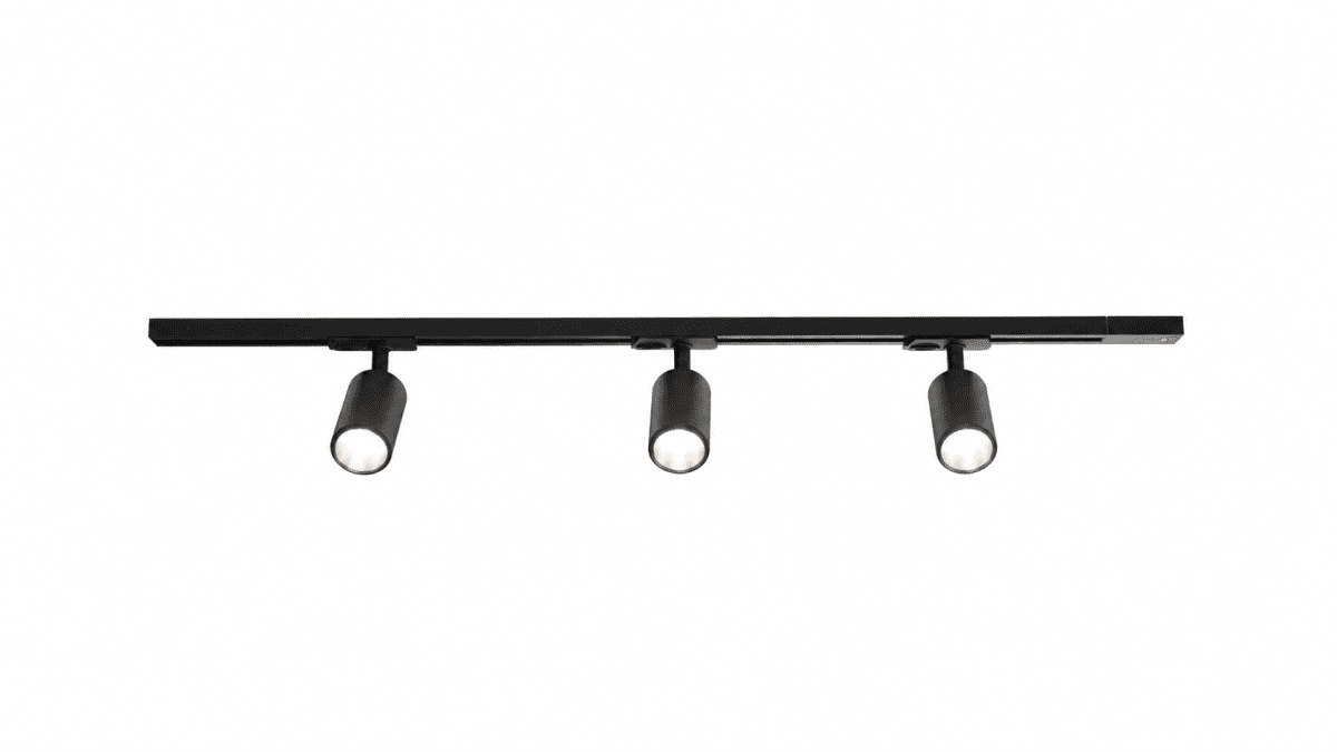Forma 3-sæt Sort Fra Nordic Lighting - Pakken indeholder:1 m skinne, 1 stk.