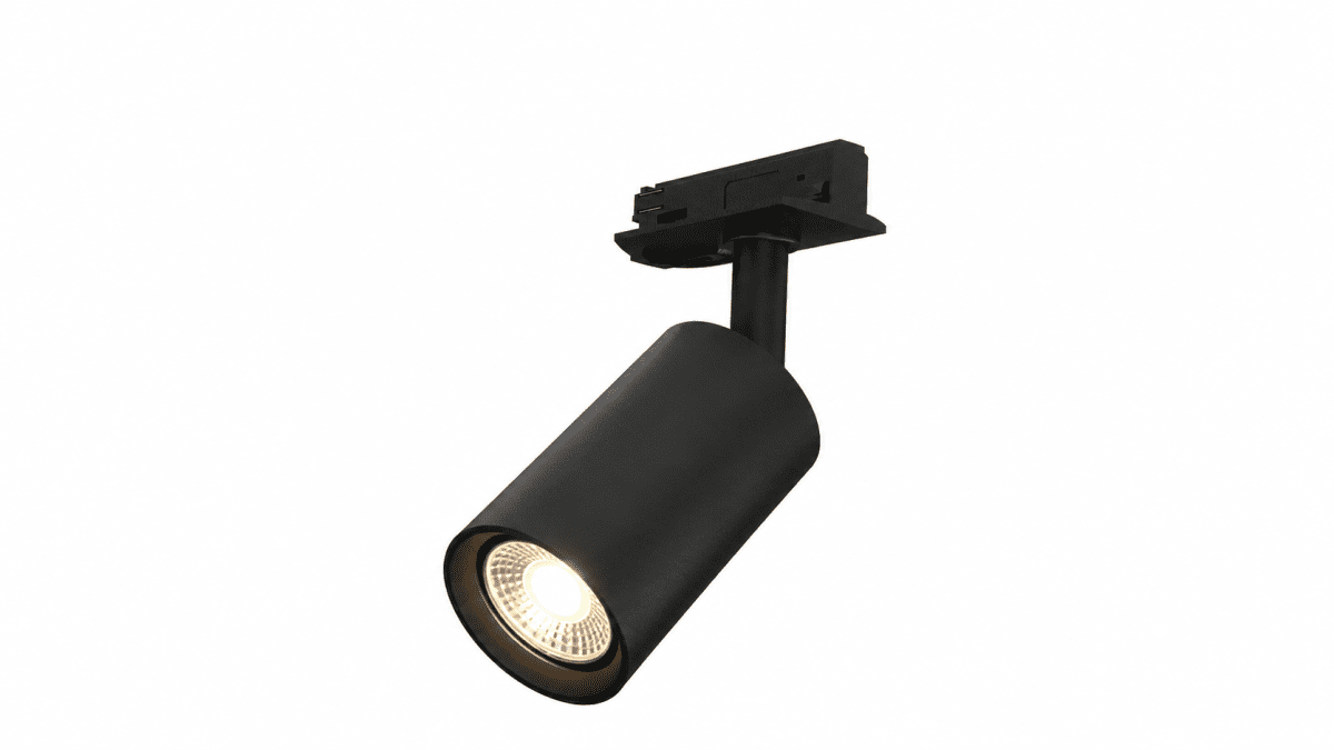 Forma spot Sort Fra Nordic Lighting - Tilslut str&oslash;mmen enten i enden/begyndelsen af skinnen med en tilslutning eller midt p&aring; skinnen med en centertilslutning.