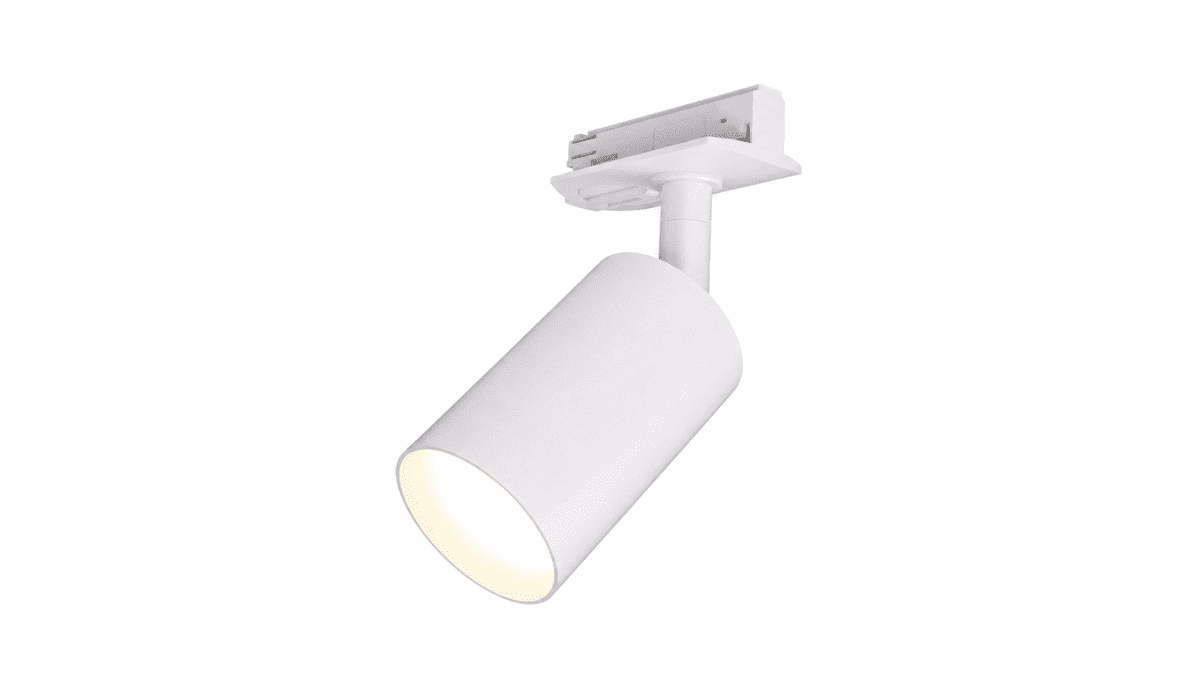 Forma spot Hvid Fra Nordic Lighting - Tilslut str&oslash;mmen enten i enden/begyndelsen af skinnen med en tilslutning eller midt p&aring; skinnen med en centertilslutning.