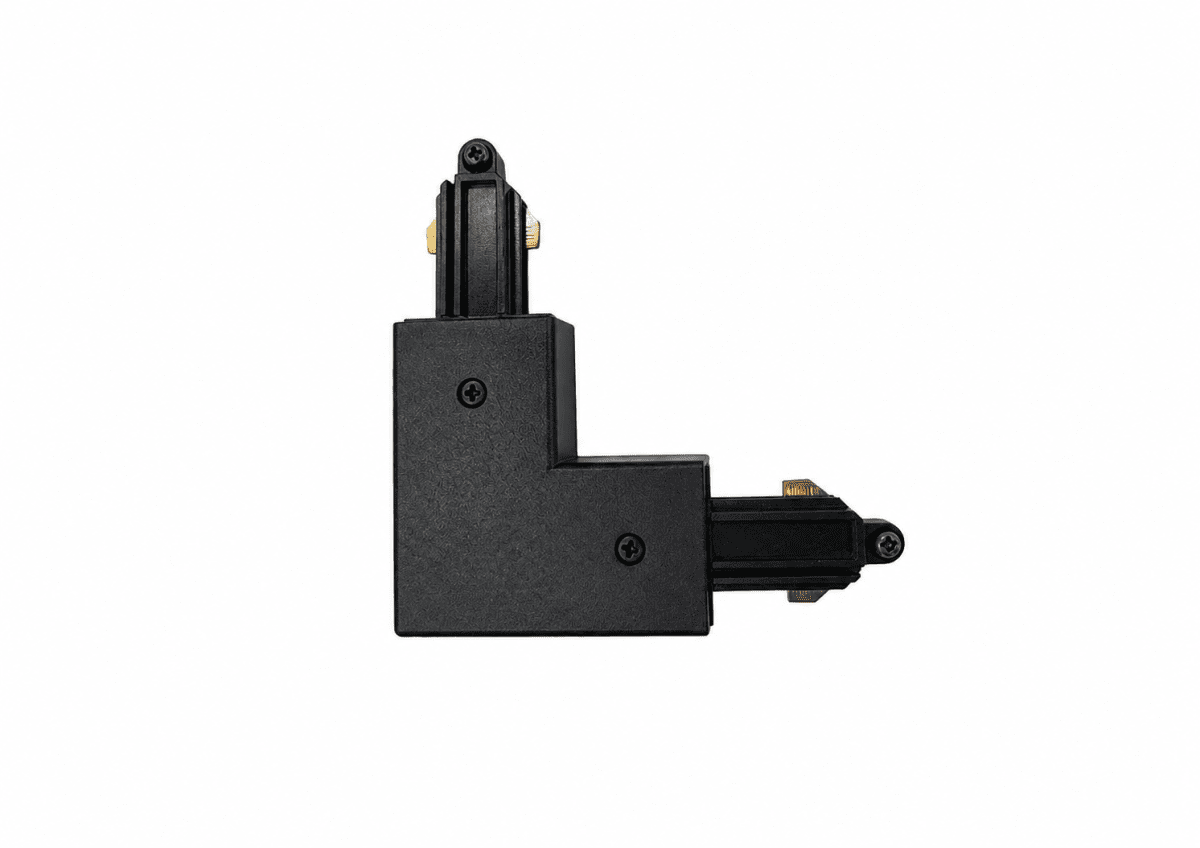 L-Kobling Sort Fra Nordic Lighting - L-samling med 90&deg; vinkel til Nordic Lightings Forma skinnesystem.
