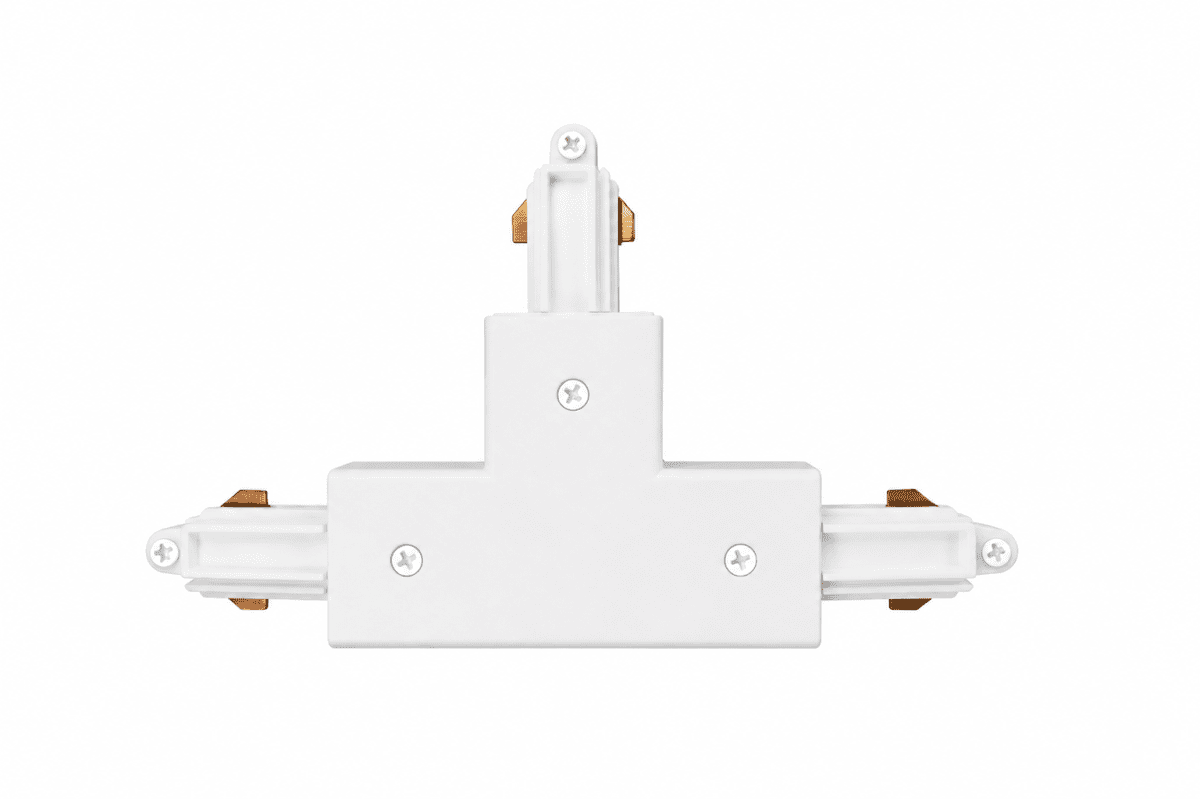 T-Kobling Hvid Fra Nordic Lighting - T-samling til Nordic Lightings Forma skinnesystem.
