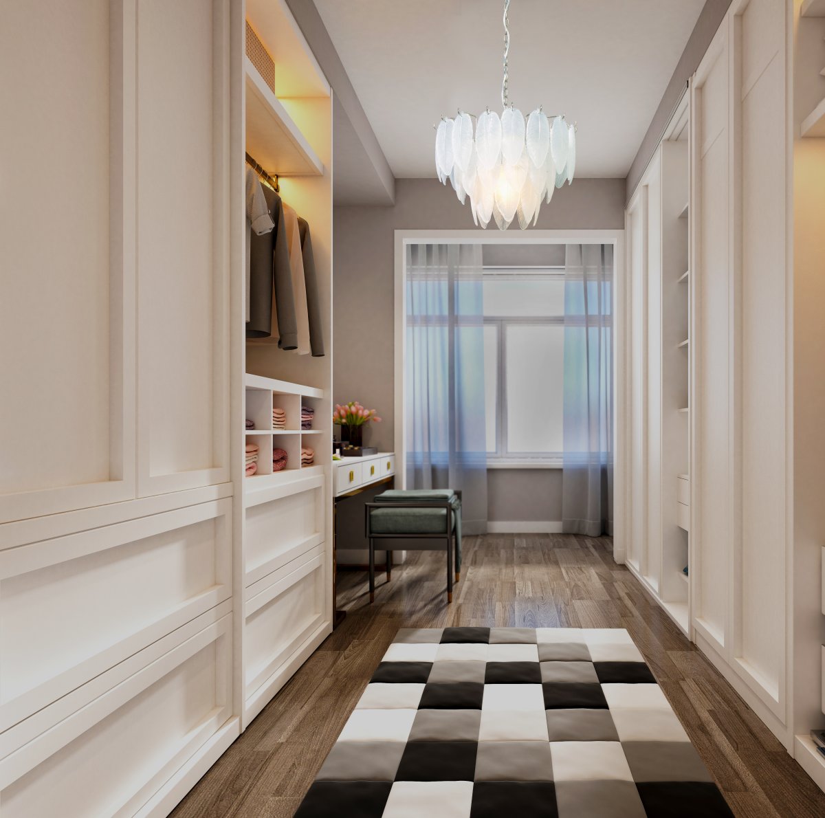 Adriana Ø43 Frostet glas loftslampe Fra Aneta Lighting - Adriana bliver b&aring;de en dekorativ og funktionel del af boligens indretning, der passer lige s&aring; godt i spisestuen som i k&oslash;kkenet eller stuen.