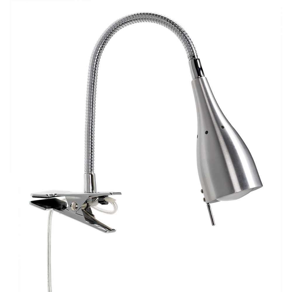 Tanum Aluminium klemmelampe Fra Armaturhantverk - Med dens justerbare flexarm kan du nemt rette lyset, perfekt til fastg&oslash;relse eller arbejde.