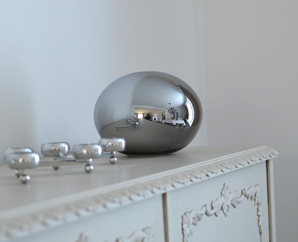 Globus 18cm Røgfarvet bordlampe Fra Aneta Lighting - 