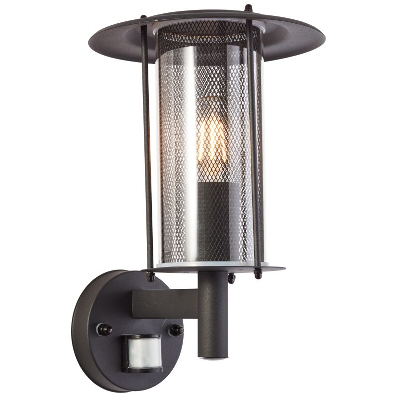 Detroit Sort udendørslampe Fra Brilliant - Detroit er en stilfuld og funktionel væglampe, der er perfekt til at oplyse indkørslen, terrassen eller haven.