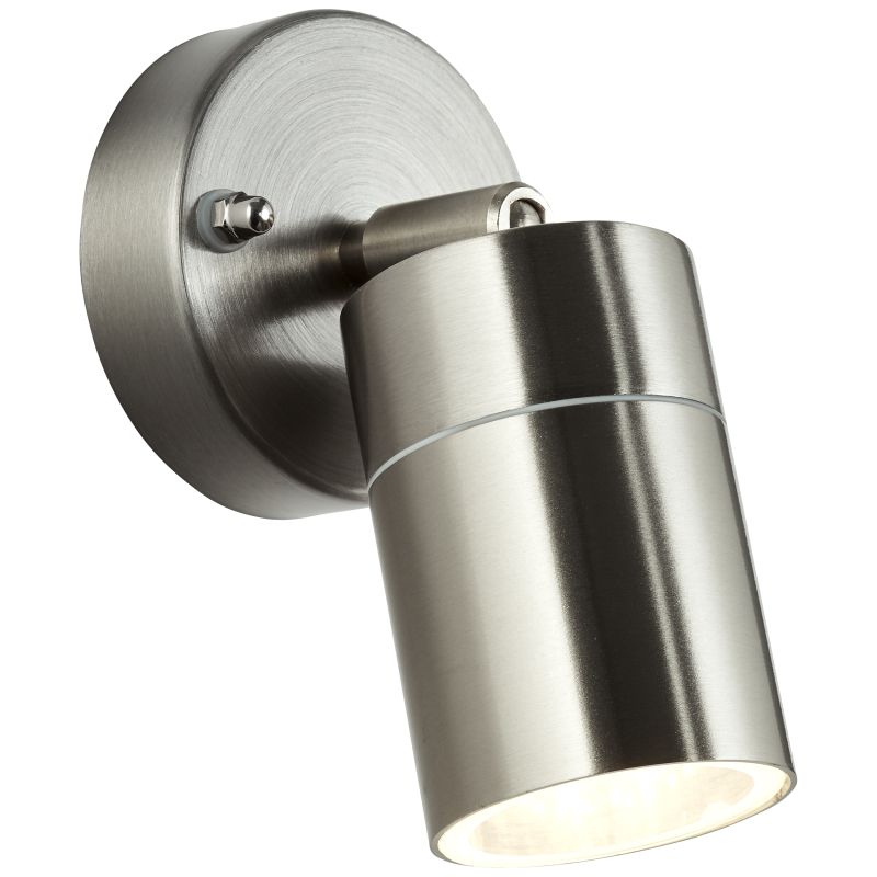 Jandy Stål udendørslampe Fra Brilliant - Jandy er en alsidig væglampe, der er perfekt til entréen - men også til at oplyse nøglehullet i mørke og som dekorativ facadebelysning.