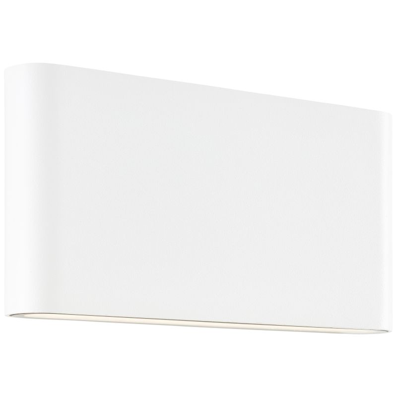 Welbie Hvid udendørslampe Fra Brilliant - Med sit stilfulde design er den både funktionel og dekorativ på husets facade, når lyset spredes både ned og op ad væggen fra lampen.