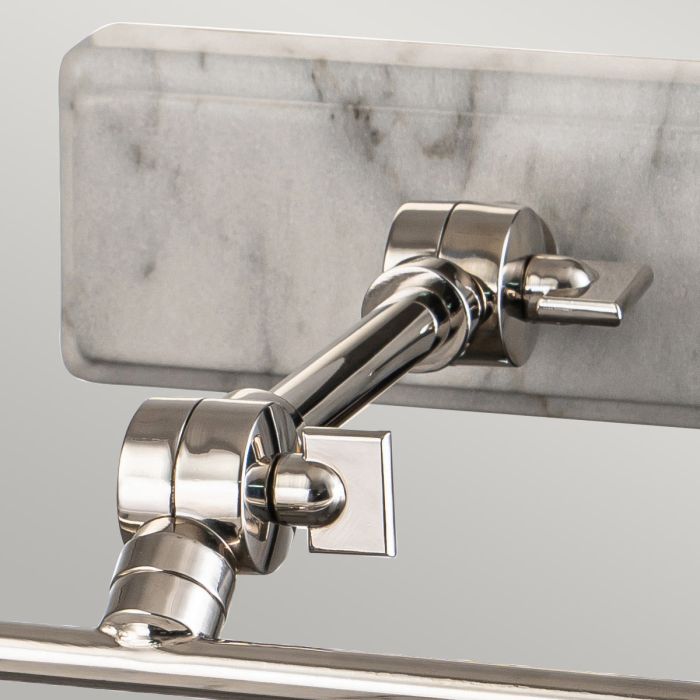 Winchfield 45cm Hvid Fra Elstead Lighting - Den robuste stålramme med justerbare arme og smukt belagte overflader giver en høj grad af holdbarhed.