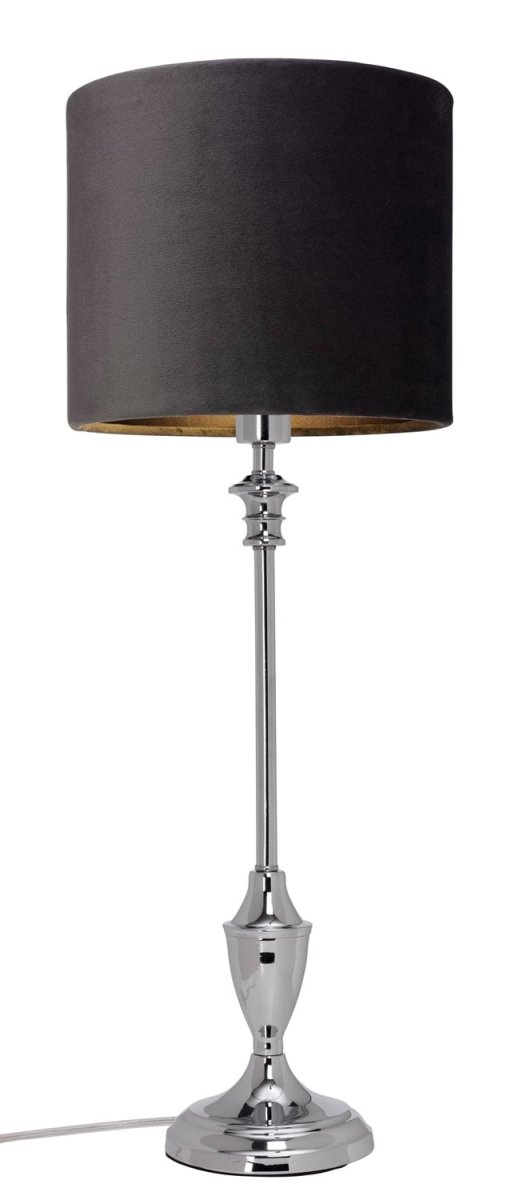 Lampfot 44cm Krom lampefod Fra Cottex - Denne elegante lampefod i metal har en stilfuld forkromet finish, der giver et moderne og tidl&oslash;st udtryk.