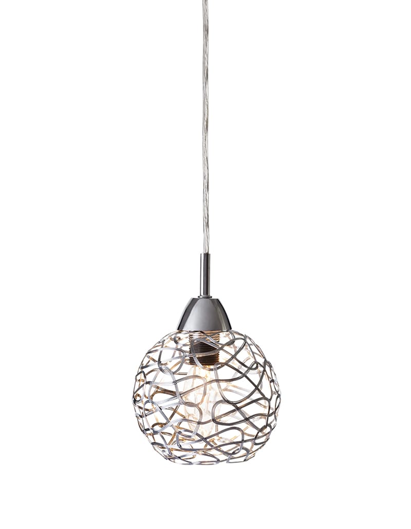 Zoom billede af Excel Ø13 Sølv vindueslampe Fra Cottex - Excel vindueslampe i metal er en imponerende lampe, der består af en sammenhængende metalskærm.