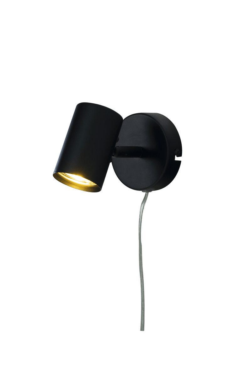 Hugin Sort læselampe Fra Aneta Lighting - Kan med fordel kombineres med vores andre lamper fra Hugin-familien.
