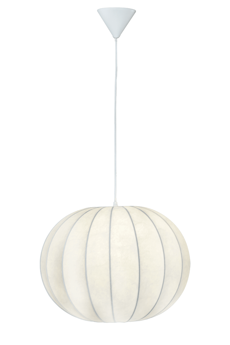 Joni Ø45 Hvid loftslampe Fra Aneta Lighting - Joni giver et blødt lys og ser lige så flot ud i stuen som i køkkenet eller soveværelset.