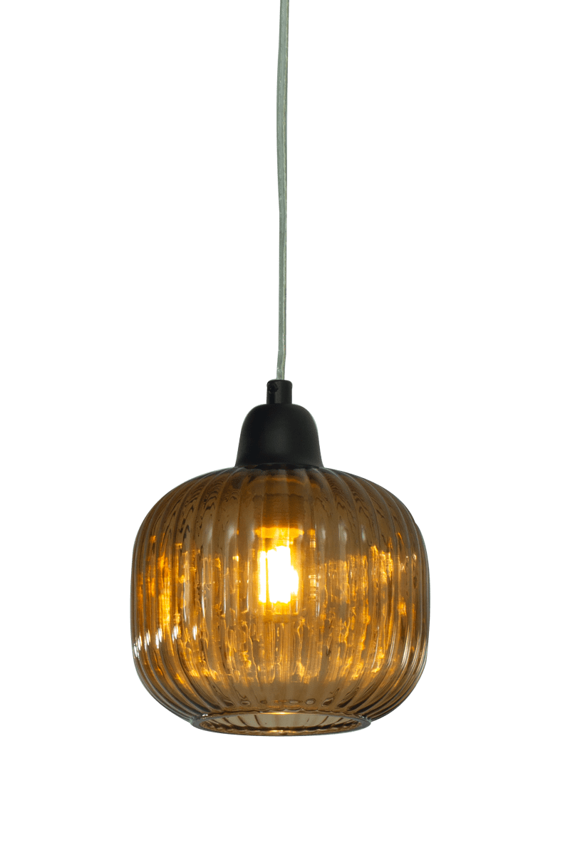 Elin Ø15 Brun vindueslampe Fra Aneta Lighting - S&aelig;t barren h&oslash;jere i rummet ved at h&aelig;nge en eller flere lamper op i vindueskarmen for at lyse v&aelig;ggene op.